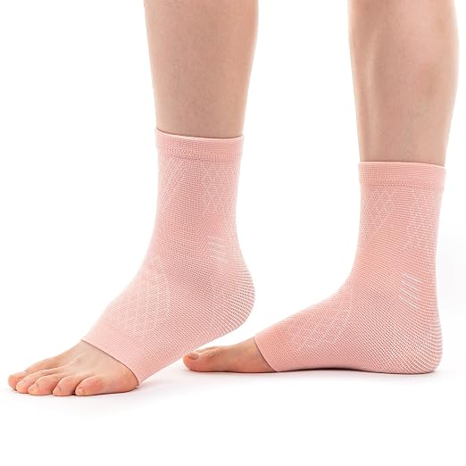 2 Pack Ankle Brace & Ankle Compression Sleeve for Women Men | Arch Support Socks, All-Day Wear, Achilles Tendonitis Brace for Plantar Fasciitis, Sprains, Foot Swelling Relief