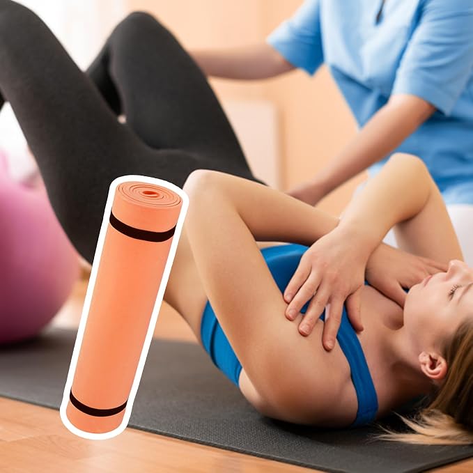 Extra Thick Exercise Mat, 70inch Non Slip Fitness & Yoga Mat for Home Gym, High-density Foam Padding for Workouts, Gymnastics, Bodybuilding and Floor Exercises