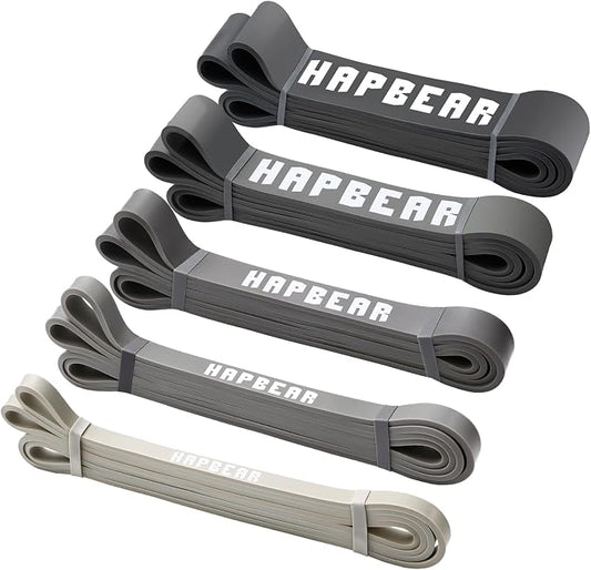 HAPBEAR Pull Up Assistance Bands - Pull Up Bands - Resistance Bands - Exercise Bands Resistance Bands Set - Workout Bands for Working Out, Stretching, Muscle Training