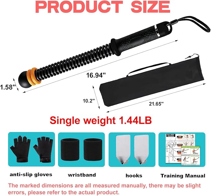 Ropeless Battle Ropes, Adjustable Weight Portable Cordless Workout Rope | for Home Gym, HIIT, Strength & Low-Impact CardioVariable Resistance, Quiet Training for Men & Women, Include Storage Bag