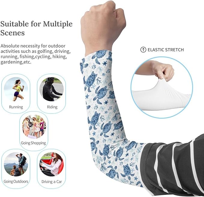Marble Sports Compression Arm Sleeves for Men & Women - Youth Arm Sleeve Baseball Volleyball Sleeves & Basketball Sleeve