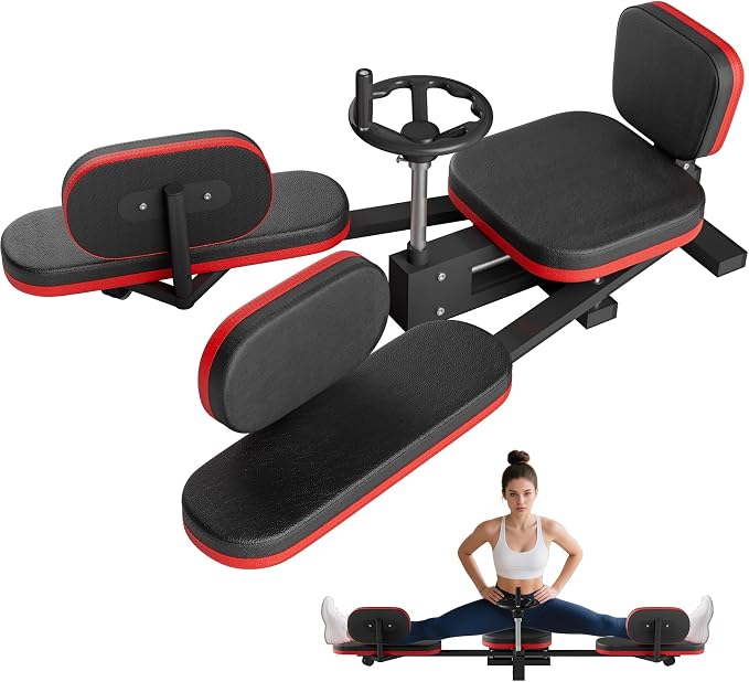 330LBS Heavy Duty Leg Stretcher, Steel Frame Split Trainer for Home Gym Use | Adjustable Soft Padding, Flexibility Stretching Equipment, Stable Structure,Ideal for Dance, Yoga, Martial Arts, Home Gym