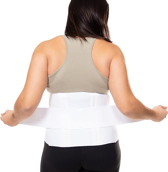 BraceAbility Plus Size 2XL Bariatric Back Brace - XXL Big and Tall Lumbar Support Girdle for Obesity Lower Back Pain in Extra Large, Heavy or Overweight Men and Women (Fits 50"-55")