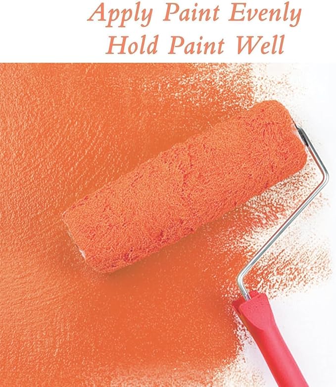 King Origin Paint Roller Covers, 3 Pack, 9 Inch 3/8" Nap | Paint Roller 3/8" Nap High Dense Roller Covers for Smooth and Textured Rough Surfaces