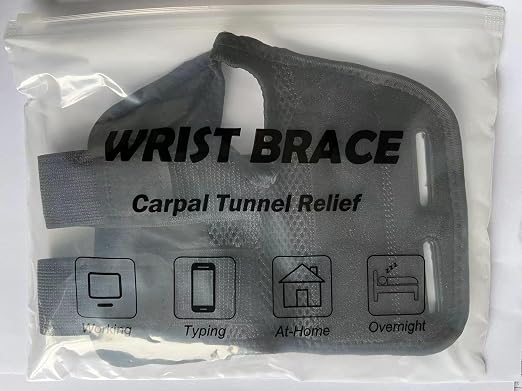 NuCamper Wrist Brace Carpal Tunnel Right Left Hand for Men Women, Night Wrist Sleep Supports Splints Arm Stabilizer with Compression Sleeve Adjustable Straps,for Tendonitis Arthritis Pain Relief