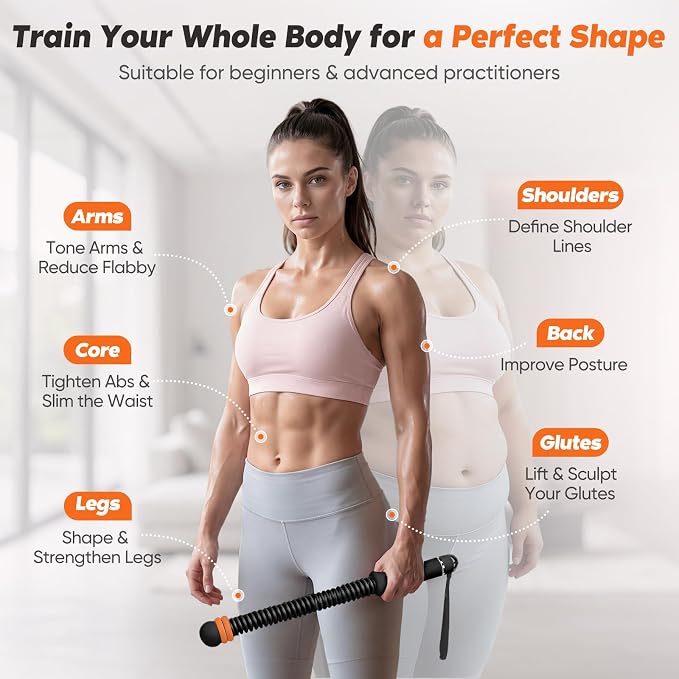 KUZARO Upgrade Weighted Ropeless Battle Ropes for Women, Quiet Adjustable Cordless Battle Ropes for Home Gym HIIT Cardio & Strength Training, Portable Exercise Rope for Arm & Core, Apartment Gear