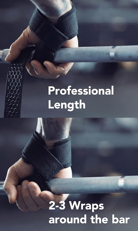 Fitgriff® Lifting Wrist Straps for Weightlifting, Gym, Deadlift, Workout (Made of Premium Cotton & Padded) - Men & Women