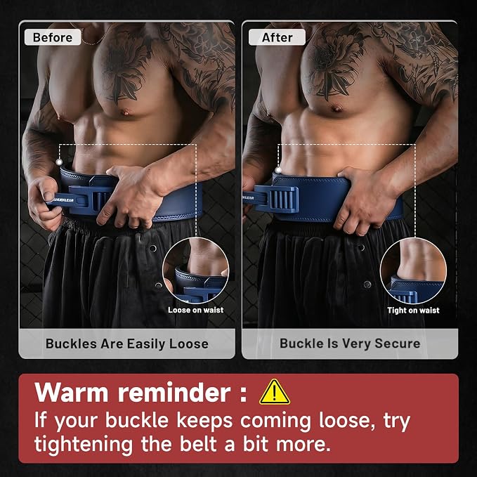 Lever Lifting Belt for Man and Women, Weightlifting with Adjustable Heavy Duty Buckle, Professional Weight Lifting Belt