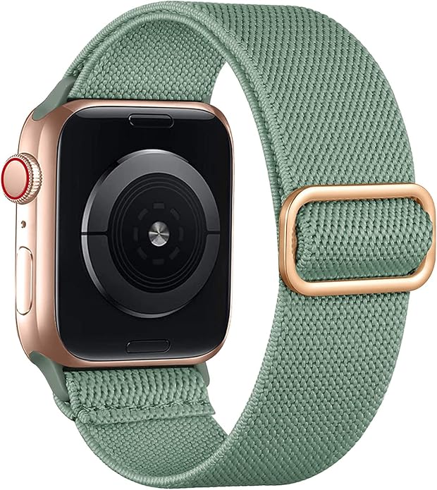 Lerobo Braided Band Compatible with Apple Watch Series 11 10 9 8 7 46mm 45mm 41mm Ultra SE 3 2 1 49mm Series 6 5 4 3 44mm 40mm 38mm 42mm Men iWatch Bands Women Stretchy Nylon Solo Loop Sport Strap
