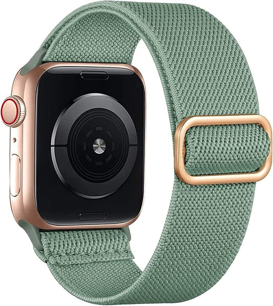 Lerobo Braided Band Compatible with Apple Watch Series 11 10 9 8 7 46mm 45mm 41mm Ultra SE 3 2 1 49mm Series 6 5 4 3 44mm 40mm 38mm 42mm Men iWatch Bands Women Stretchy Nylon Solo Loop Sport Strap