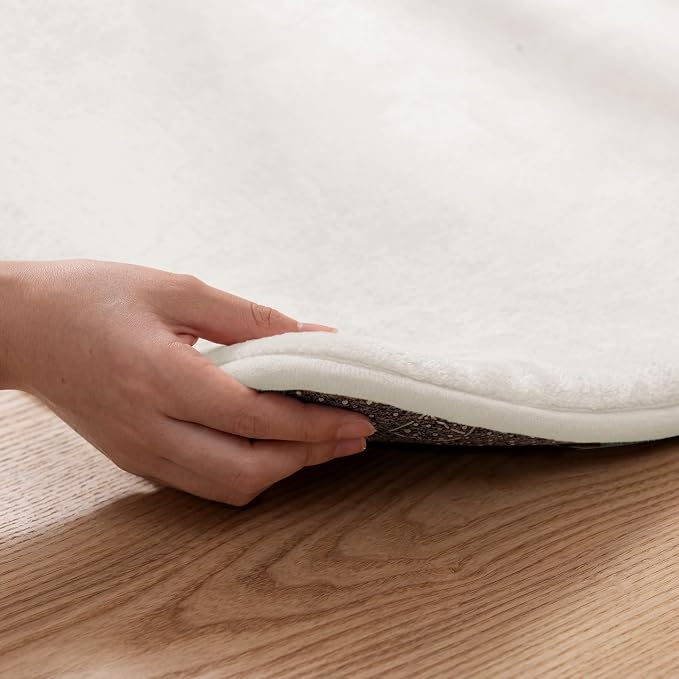 1.3" Thick Baby Play Mat for Floor, 79x79 Soft Foam Play Mats Cream | Memory Mat for Baby to Play on Floor Waterproof Easy Care with Non-Slip Tummy Time Play Mat for Nursery Playroom Classroom