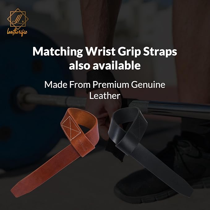 Premium Leather Weight Lifting Belt for Men & Women - 8MM Thick, 4" Wide, Heavy Duty Gym Belt with Steel Buckle for Weightlifting, Powerlifting, Strength Training, Squat or Deadlift Workout, Lower Back Support