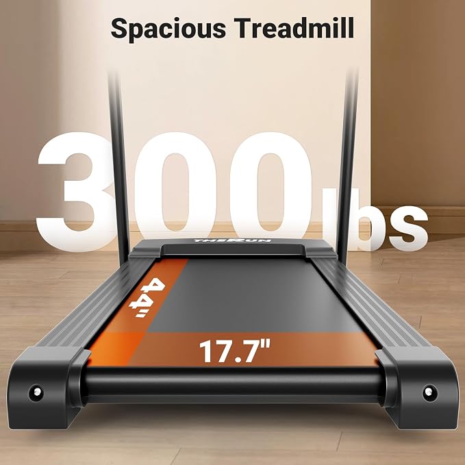 THERUN Incline Treadmill Running Treadmill, Wide Belt Treadmills for Home | 12% auto incline, 400lb, 3.0HP, 18" LED, shock-absorbing, wide belt, hydraulic folding, space saving, ipad holder