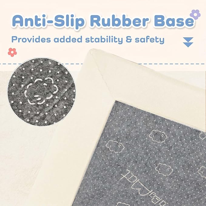 1.3" Thick Baby Play Mat for Floor,39x59 Memory Foam Tummy Time Mat | Ultra Soft Playmat for Baby,Tummy Time Foam Mats,Cushioned for Infant,Kids and Toddler Crawling,Easy Care