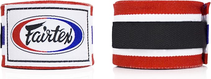 Fairtex HW2 Elastic Cotton Handwraps, 120' and 180" Full Length Hand Wraps-Many Colors