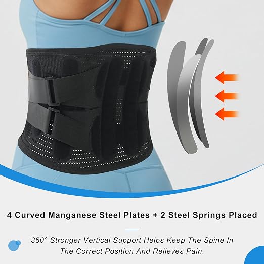 Back Brace for Lower Back Pain Relief for Women Adjustable Lumbar Support Belt Breathable 4D Mesh Fabric for Herniated Disc,Sciatica,Scoliosis Home Work Sports