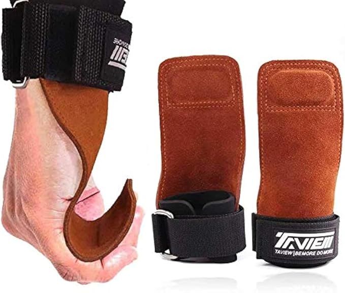 TAVIEW Wrist Straps for Weightlifting for Maximum Grip Support - Lifting Deadlift Strap & Weight Lifting Grips Gloves for Working Out Pull Up Deadlifting & Shrugs