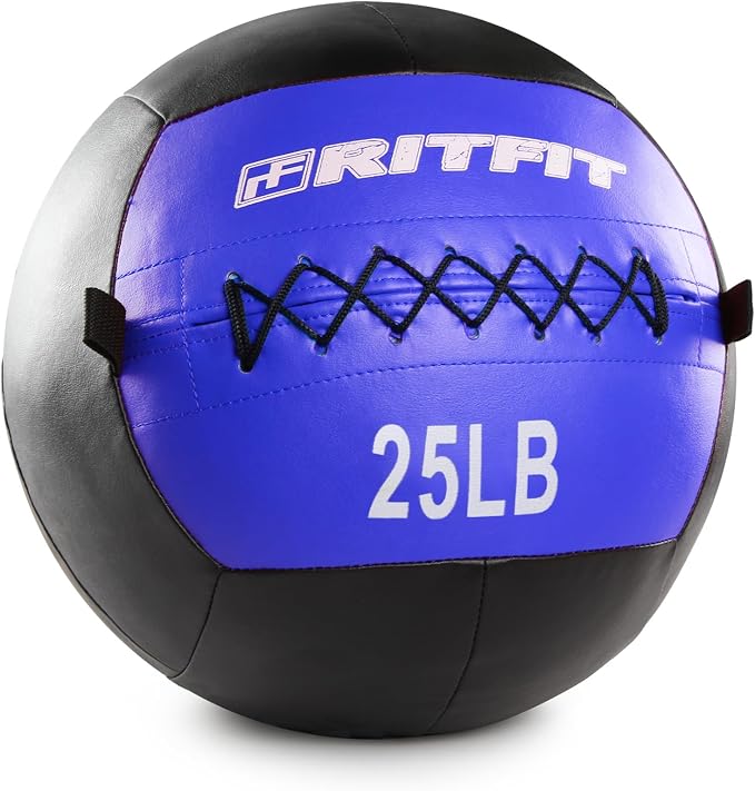 RitFit Soft Medicine Ball for Strength and Conditioning Workouts | Wall Ball Soft Shell for Strength & Conditioning, Cross Training