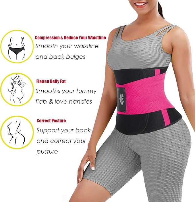 ChongErfei Waist Trainer Belt for Women & Man - Waist Trimmer Ab Belt | Tummy Control Body Shaper