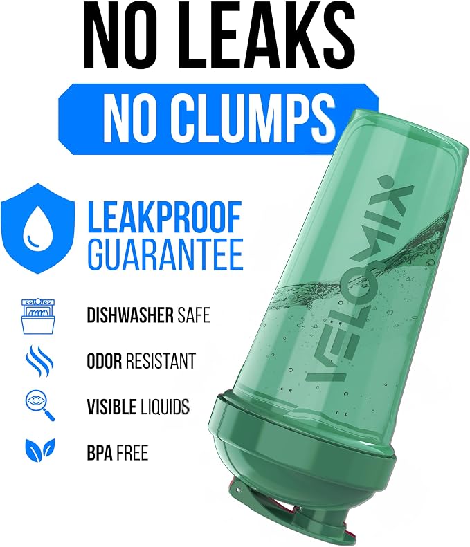 VELOMIX 6 Pack 28oz Protein Shaker Bottle for Protein Mixes, Hawai Shadows | 6x Wire Whisk, Leak Proof Shaker Cups for Protein Shakes, Stackable, Dishwasher safe, BPA free, Pre Workout and Fitness ready