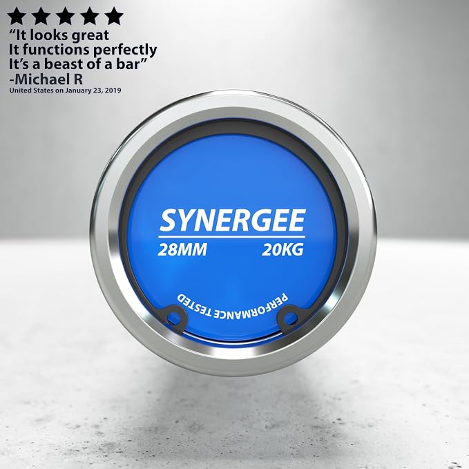 Synergee Regional Barbells – 20 kg and 15 kg Chrome and Phosphate