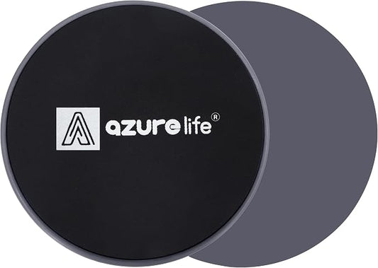 A AZURELIFE Exercise Core Sliders, Dual Sided Exercise Gliding Discs Use on Carpet or Hardwood Floors, Light and Portable, Perfect for Abdominal&Core Workouts