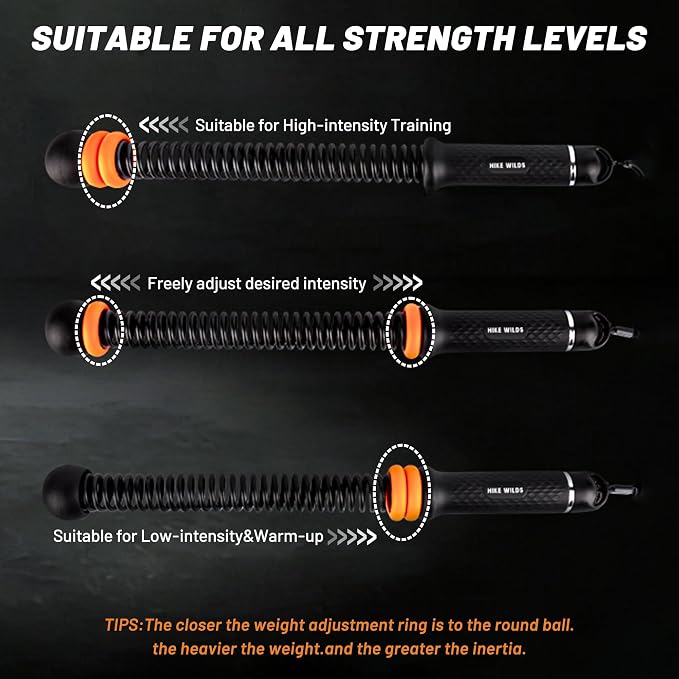 Adjustable Ropeless Battle Ropes for Home Gym,Cordless Battle Ropes with Storage Bag,Portable Workout Ropes for Strength & HIIT,Aerobic Training for Men & Women(Adjustable-Black(2pack))