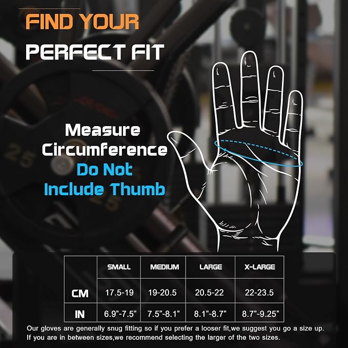 sunnex Workout Gloves for Women - Breathable Weight Lifting Gloves with Non-Slip Silicone Padding, Fingerless Gym Gloves for Cycling, Rowing, Pull Ups & Training (4 Sizes)
