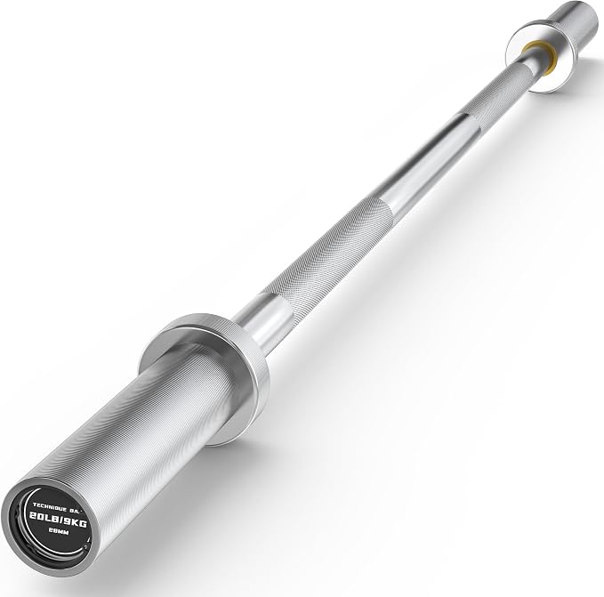 HANDBODE Olympic Barbell, 4FT, 5FT, 6FT & 7FT Weight Bar, Multiple Options | 2-Inch Needle Bearings, Hard Chrome Coating, Knurled Grip, Powerlifting, Bench Press, Deadlift, Squat, Hip Thrusts And Cleans
