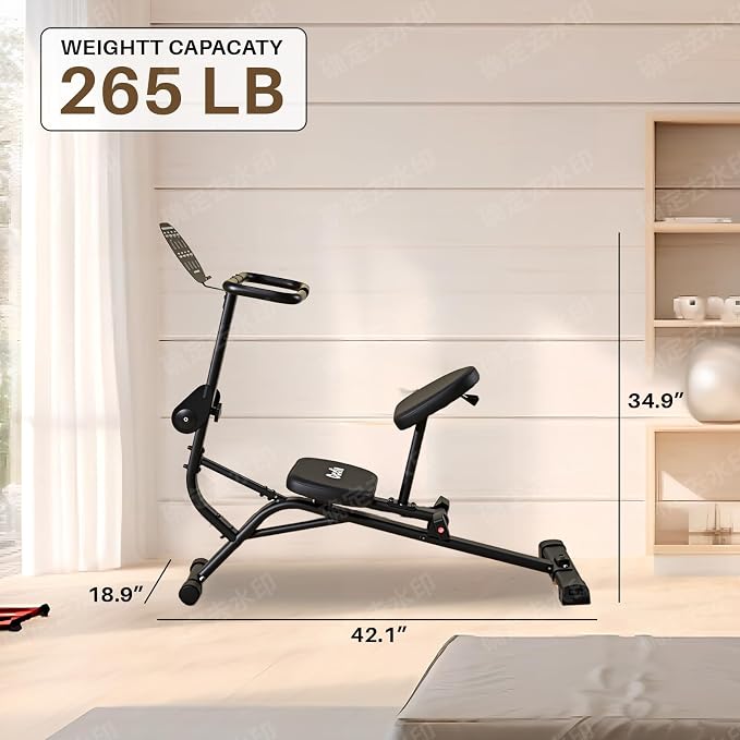 Full Body Stretching Bench, Seated Posture Back Traction Device for Lower Back Pain Relief, Spinal Traction, Sitting Stretching Tool for Home Gym and Office