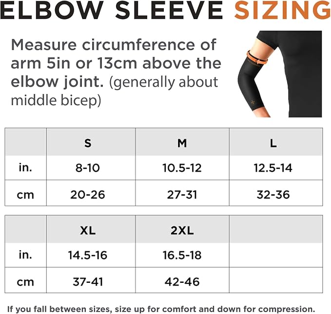 Tommie Copper Performance Compression Elbow Sleeve, Men & Women, UPF 50 Sleeve for Tennis Elbow & Golfers Elbow Relief