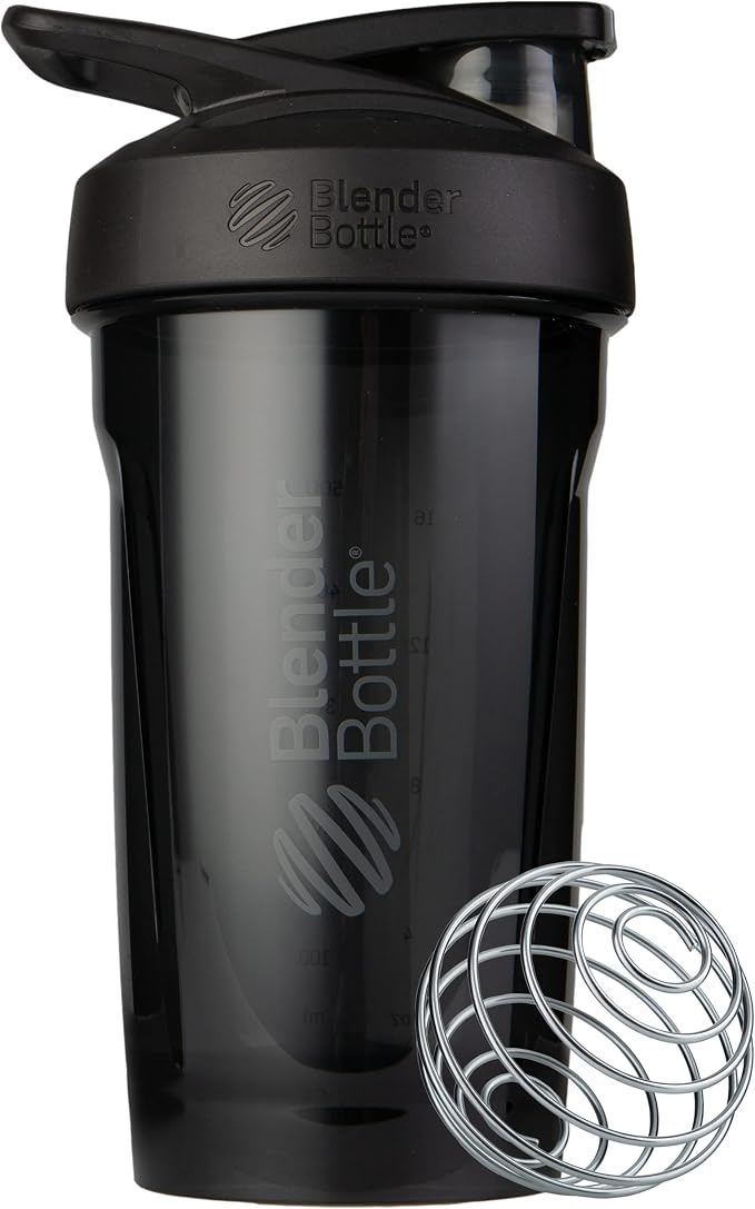 BlenderBottle Sport Flip Tritan Shaker Bottle 24 oz Black