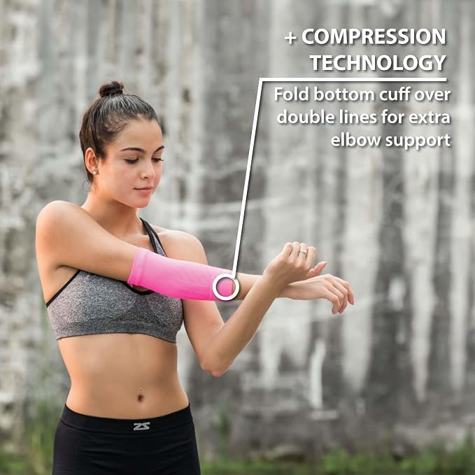 Zensah Compression Tennis Elbow Sleeve for Elbow Tendonitis, Tennis Elbow, Golfer's Elbow - Elbow Support, Elbow Brace