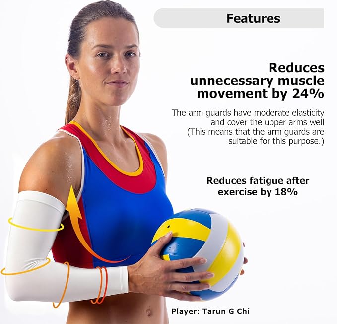 Volleyball Arm Sleeves youth girls - 3XS-XL Compression Volleyball Arm Sleeves for women teen girls kids