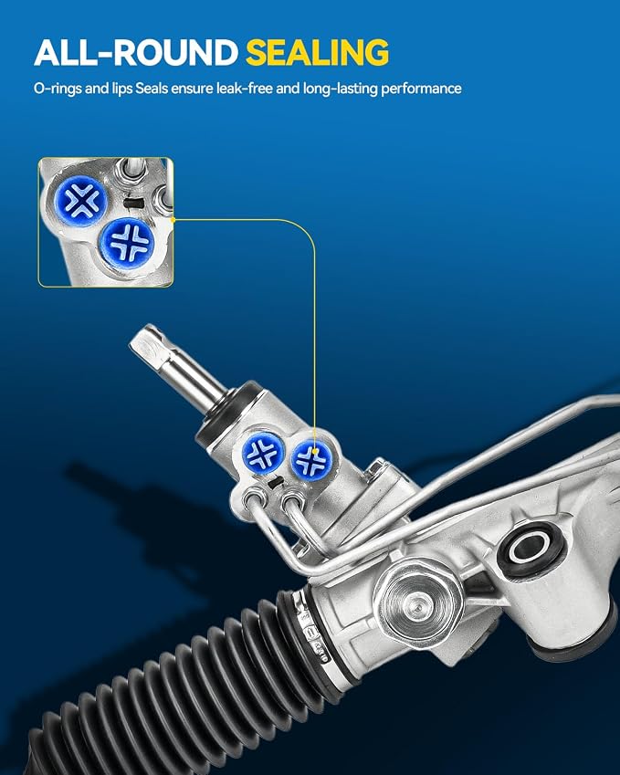 PHILTOP Power Steering Rack and Pinion for 08-12 Liberty, 07-11 Nitro | No.52109984AH, 52109984AF, 52125502AB, 52125502AC, 97390
