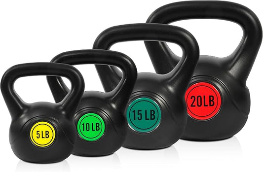 Fitvids Kettlebell Sets Piece Strength Training KettleBells Weight Set