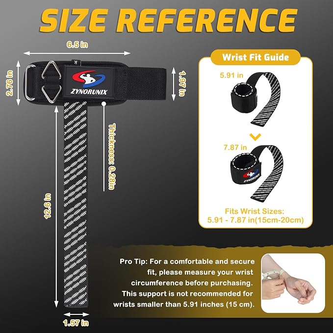 2 in 1 Non-Slip Weightlifting Wrist Strap with Double Triangle Rings | Gym Cuffs with Neoprene Padded for Weightlifting Weight Lifting, Cable Machine, Deadlift, Pull-Ups, Workout Powerlifting