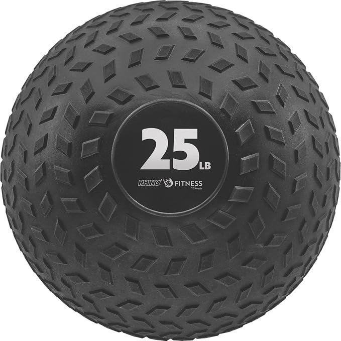Champion Sports Rhino Fitness Slam Ball – Sand-Filled, Bounce-Resistant Ball for Strength & Conditioning, 6–50 lb