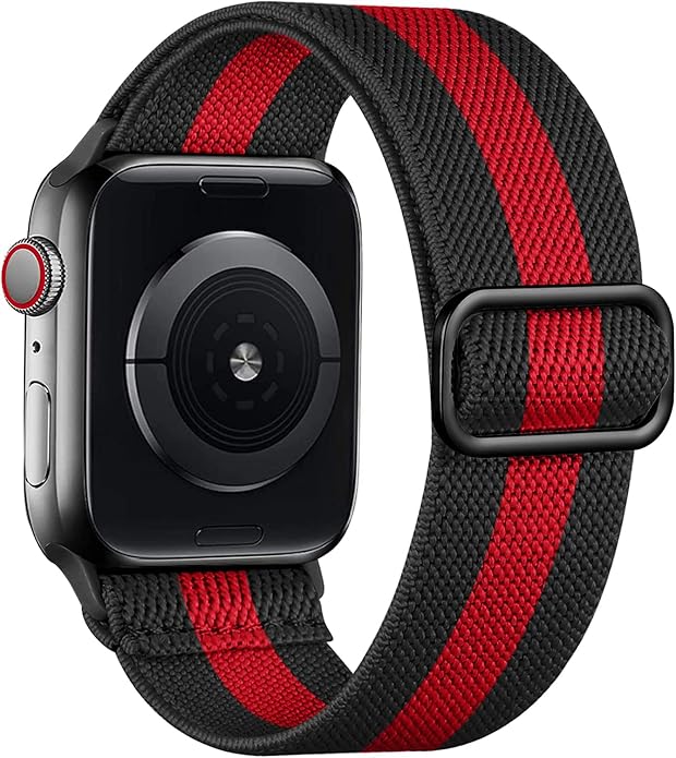Lerobo Braided Band Compatible with Apple Watch Series 11 10 9 8 7 46mm 45mm 41mm Ultra SE 3 2 1 49mm Series 6 5 4 3 44mm 40mm 38mm 42mm Men iWatch Bands Women Stretchy Nylon Solo Loop Sport Strap