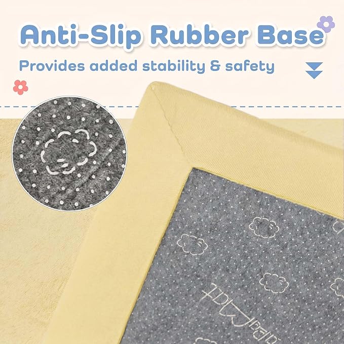 1.3" Thick Baby Play Mat for Floor,28x72 Bedside Rugs, Non-Slip | Ultra Soft Playmat for Baby,Tummy Time Foam Mats,Cushioned for Infant,Kids and Toddler Crawling,Easy Care