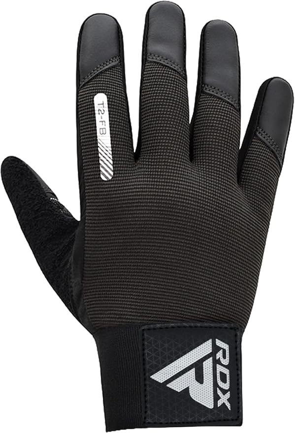 RDX Weight Lifting Gloves with Wrist Support -Touch Screen Full Finger Gym Workout, Breathable Anti Slip Padded Grip, Men Women Fitness Training, Powerlifting Bodybuilding HIIT Exercise Weightlifting