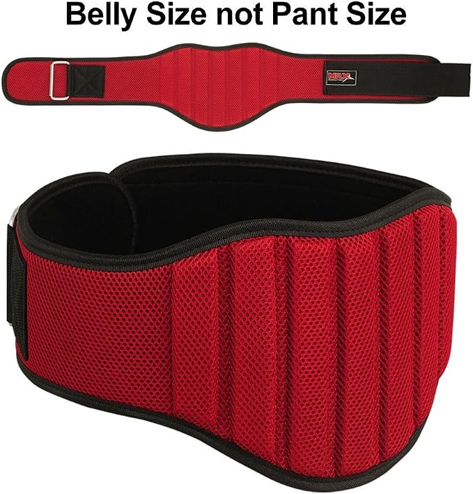 MRX Weight Lifting Belts for Men Fitness Training Gym Back Support Powerlifting Belt 8" Wide Workout Belts for Deadlift, Squat, Weightlifting, Strength Training