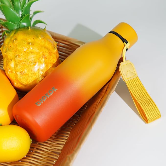 BJPKPK 25oz Insulated Water Bottle, Stainless Steel Bottle with Carry Strap | Keep Cold & Hot Vacuum Insulation, Leak-Proof BPA-Free Design, Slim Bottle Fits Most Cup Holders for Gym, Office & Travel