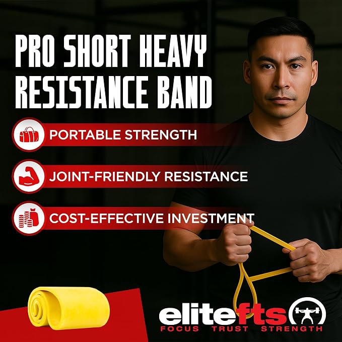 EliteFTS Pro Resistance Band - Boost Core Stability and Flexibility with This Portable, Joint-Friendly Tool