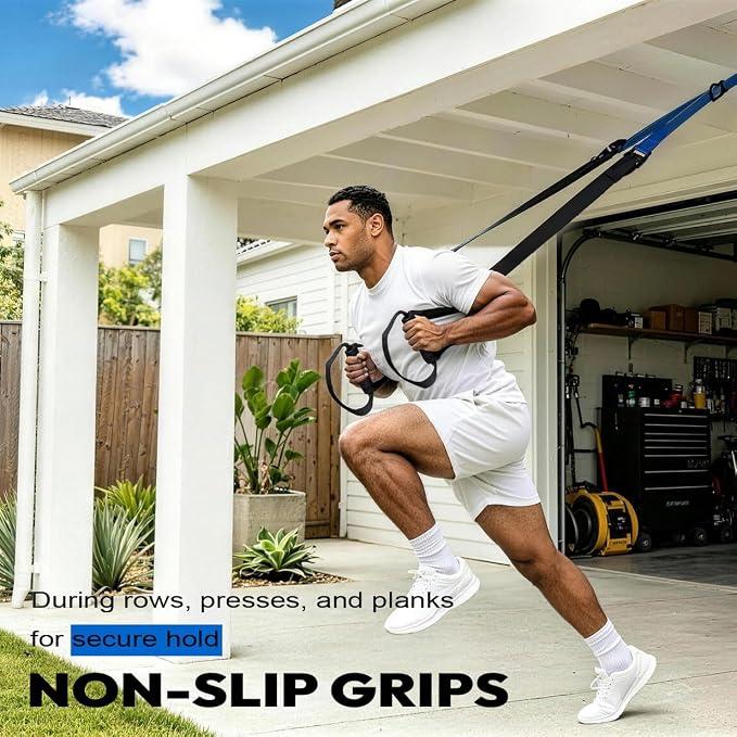 FITKIT Suspension Straps with Built-in Door Anchor, 700 lb Capacity