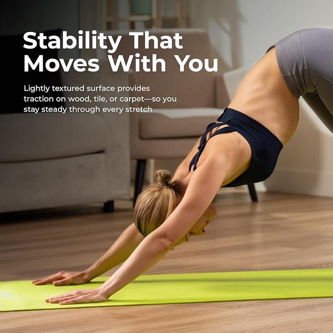 Sunny Health & Fitness Exercise Yoga Mats - Non-Slip Support for Home & Gym