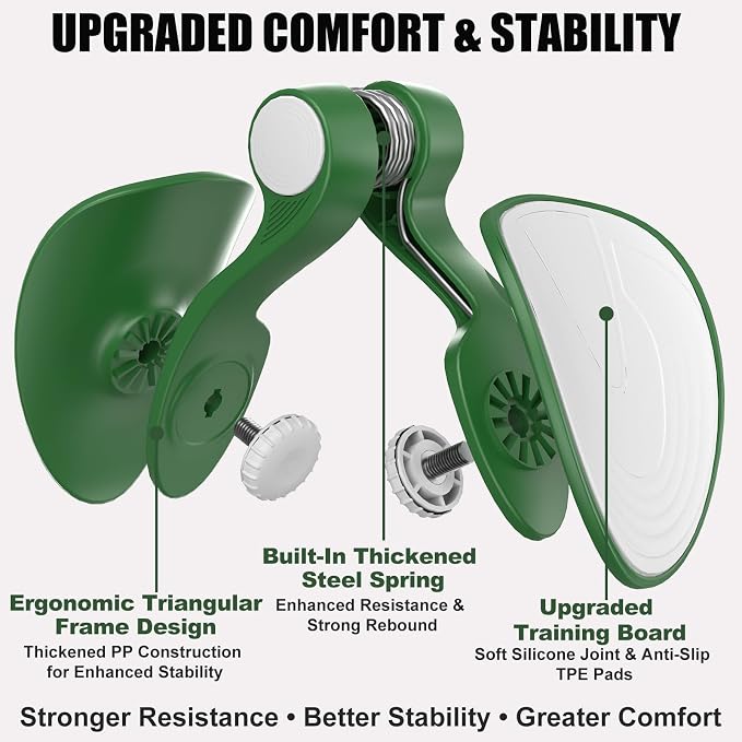 Pelvic Floor Exercise Devices 35lb Resistance Kegel Thigh Trainer with Band | Pelvic Floor Muscle Training, Inner Thigh Exerciser, Postpartum Recovery Support for Women, Suitable for Women and Men