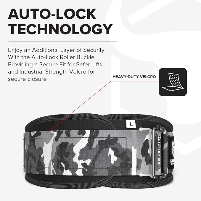 Weight Lifting Belt for Men and Women - Great for Squats, Deadlift, Lunge, Exercises and Training - Best for Olympic, Cross-Training and Bodybuilding Workout