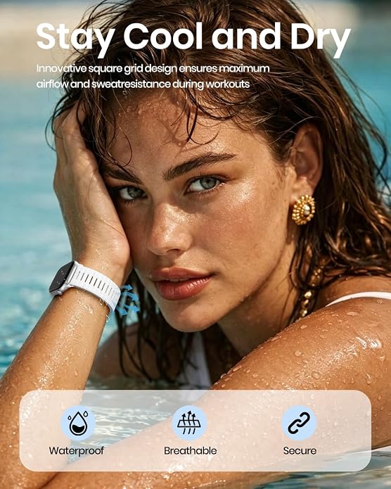 Magnetic Sport Bands Compatible with Apple Watch Bands for Men Women | Silicone Wristband 49mm 46mm 45mm 40mm 44mm 38mm 41mm 42mm, Replacement for iWatch Ultra Series 11 10 9 8 7 6 5 4 3 2 1 SE