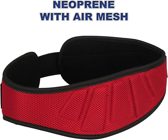 MRX Weight Lifting Belt - 5 Inches Wide 8mm Thick Padded Back Support with Flexible Ultra-Light Foam Powerlifting Belts Heavy Duty Deadlifts Workout Squats Exercise & Lifting Belt for Men & Women